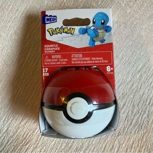 Mega Pokémon Squirtle Poké Ball Building Set - Red and White
